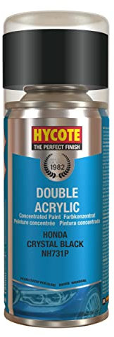 Hycote Double Acrylic Aerosol Car Spray Paint, Honda - Crystal Black, 150 ml