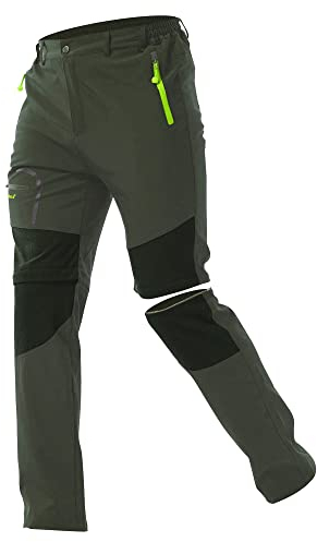 ZOEREA Wanderhose Herren Convertible Shorts Schnelltrocknend Outdoorhose Leichtgewicht Draussen Klettern Gehende Reiten Funktionshose