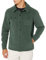 Amazon Essentials Giacca Camicia Invernale in Pile Polare a Maniche Lunghe Uomo, Verde Scuro, S