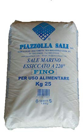 Sale Marino Fino 25kg, Uso alimentare, Piazzolla Sali