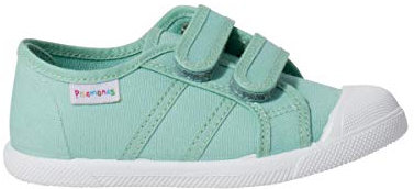 Pisamonas Zapatillas Niños Lona Cinta Adhesiva Talla 32 Color Menta
