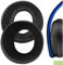 Geekria Comfort Hybrid Velour Replacement Ear Pads for Sony PlayStation Gold Wireless Stereo CECHYA-0083 Headphones Ear Cushions, Headset Earpads, Ear Cups Repair Parts (Black)