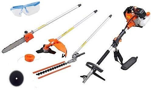 UNITED TRADE NEW 4X1 VERSION. 5X1 TAGLIAERBA, TAGLIASIEPI, Motosega, POTATORE, Multifunzione all AVANGUARDIA 4 in 1 Asta Lunga 74cm, + OMAGGIO 5 FUNZIONE + OMAGGIO OCCHIALI PROTETTIVI
