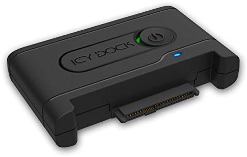 ICY Dock EZ-Adapter Ex MB931U-1VB - 1x 2,5 U.2 NVMe SSD zu USB 3.2 Gen2 externer Adapter 10Gbps schwarz Kabel inklusive, 1x U.2 NVMe SSD zu USB 3.2 Gen2