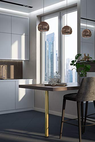 Rothley Stainless Steel Kitchen Worktop Leg Range of Contemporary cols 870mmhigh#Antique Brass