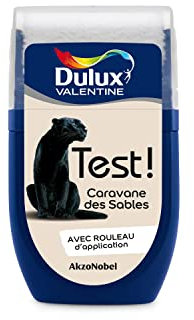 Dulux Valentine Peinture Testeur Crème de Couleur - Murs et Boiseries - Mat - Couleur Caravane des Sables ® 30 ml