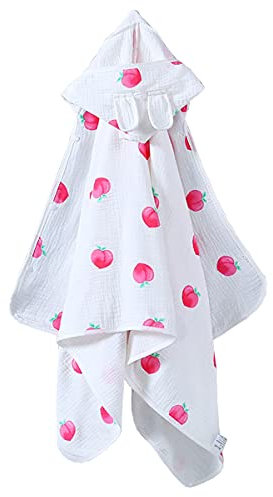 YeBon Kinder Kapuzenhandtuch Weiches saugfähiges Badetuch mit niedlichen Frosch Design für Baby, Kleinkind, Säugling Perfekte Dusche Geschenke für Jungen und Mädchen 55 „x28“