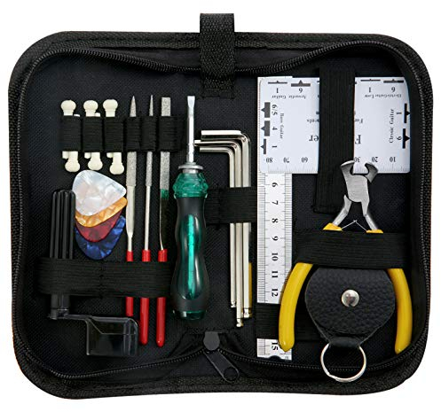 Summina Kit de Mantenimiento para Reparación de Guitarra Kit de Herramientas para la Limpieza