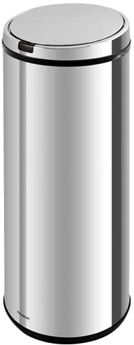 Infiniton Papelera Inteligente BIN42 (Inox, 42 Litros, Cubo de basura con sensor automatico, Free Movement (sin cables))