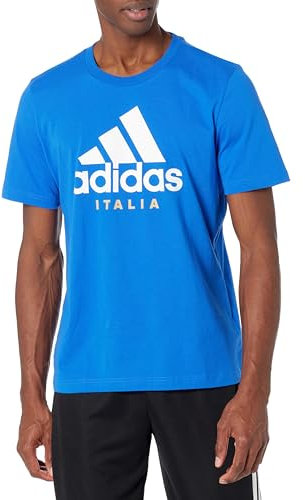 adidas Herren Italy Alphaskin Graphic T-Shirt Hemd, Blau, XX-Large