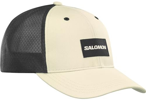 Salomon Trucker Unisex Gebogene Kappe Trail Running Wandern MTB Lauf, Auffälliger Style, Vielseitiger Einsatz, Atmungsaktiver Komfort, Hellbraun, L/XL