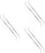 FRCOLOR 3sets Cuticle Remover Tool Double-sided Nail Spoon Pusher Safe Stainless Steel Nail Cleaner for Toenails 2pcs*3
