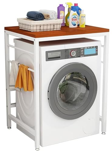 FairyHover Lagerregal Über Der Waschmaschine Haushaltsbodentrockner Geschirrspüler Lagerregal Trommel Waschmaschine Regal Für Badezimmer Küche Balkon Waschküche G,70 * 60 * 95CM