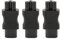 3 Stück IEC320 C8 auf IEC320 C5 Netzteil, Premium-Kupfer, 2,5 A 250 V, 2500 W, PVC-Gehäuse, Verstärktes Design, Kompakte Struktur, für PDU-Chassis, USV-Buchse, Netzteil