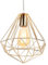 iDEGU Retro Hängelampe Vintage Lampe im Industrie Design Käfigform Lampenschirm aus Metall E27 Pendelleuchte Gold Hängeleuchte für Esszimmer Küche Schlafzimmer Wohnzimmer Restaurant (25cm)