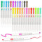 HeeDz Highlighters Pens, 25 Colors Highlighter Markers, Dual Tip Cute Aesthetic Stationery for Colouring, Underlining, Highlighting, Note-Taking, Journals