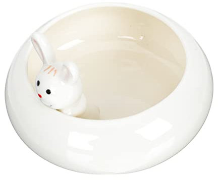 DIKACA Hydroponischer Blumentopf Aus Keramik Blumenvase Ostern Bonsaischale Kaninchen-pflanzvase Lilie Keramikschale Runde Sukkulenten Hase Blumentopf Kleine Töpfe Keramikbecken Fein Weiß