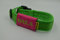 josi.li Hundemarkentasche bestickt Halsbandtasche Adresstasche Hundemarke AirTag schwimmtauglich (40 mm Halsbandbreite, 33mm Marken)