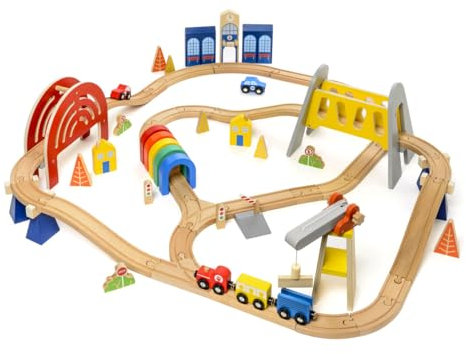 oxybul | Circuit de Train 64 Pieces 3-8 Ans