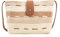 Ulisty Damen Klein Quadratisch Stroh Tasche Mini Sommer Strandtasche Geflochten Unterarmtasche Mode Schultertasche Umhängetasche Geldbörse Handtasche beige
