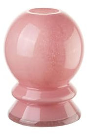 Vaso Basso in Vetro Rosa - L'oca Nera