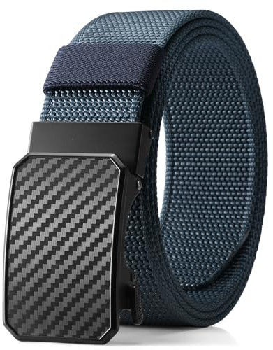 SENDEFN Cinturón Táctico, Cinturón Hombre de Nailon Trabajo 3,8cm, Cinturones Automática Apto para deportes al aire libre con Caja de Regalos