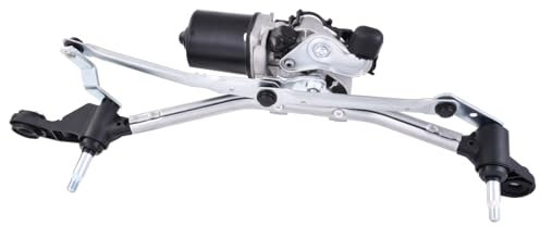 Asical Wischergestänge mit Elektromotor Scheibenwischermotor Vorne Ersatz für Clio III Hatchback BR0/1 CR0/1 Clio III Grandtour Teilenummer 8200268931 7701061590