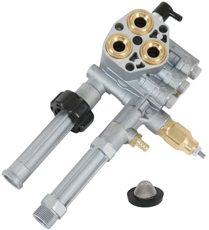 Complete Pump Head with Unloader & Installed Thermal Relief Valve Replacement for Annovi Reverberi Pressure Washer Pump Head AR43361 SRMW2.3G28 SRMW2.4G28