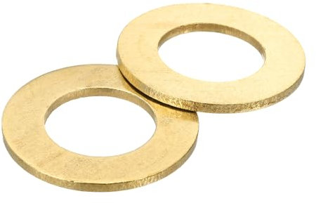 QUARKZMAN M27 Arandela Plana, 3pcs Arandelas de Latón 27x50x3mm (ID*OD*Grosor) Anillo de Junta de Sellado Metálico para Tornillos Tuercas y Pernos