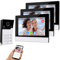 QTTYELOK 1080P HD WiFi Video Doorbell Sistema di Citofono Videocamera del Telefono Della Porta con Monitor Colori 7 Pollici per 3 Appartamenti, 120° Visione Notturna IR, Audio Bidirezionale
