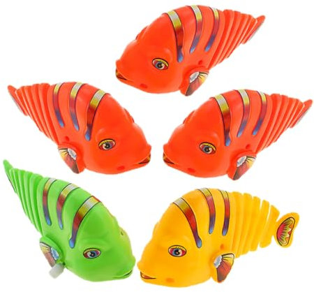 KONTONTY Aufzieh-schaukelfisch-Spielzeug Für Wasser Plastikfisch Mit Bewegung Badespaß Für Kinder Simulationsfisch Zum Aufziehen Wasserspielzeug