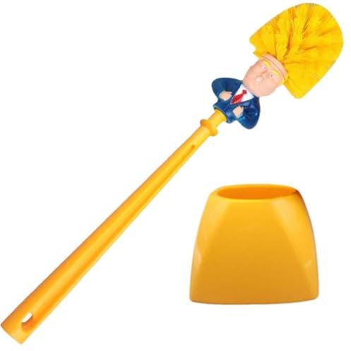 Escobilla WC, cepillo de inodoro divertido personajes de dibujos animados, escobilla WC, cepillo para limpieza del inodoro con soporte, regalos originales y novedades