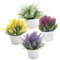 ifundom 4 Piezas De Lavanda Decorativa Planta De Lavanda En Maceta Planta Artificial Para Decoración Del Hogar Plantas De Interior Decoración Artificial Plantas Artificiales Para