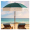 NOIRDA Parasol Vert À Franges avec Mât Et Baleines en Aluminium, Parasol De Jardin Pliable, Idéal pour Pique-Nique, Jardin, Pelouse, Terrasse, Mariage, Piscine, Fête
