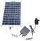 Fuente Solar de 100 W con Bomba de Agua y Depósito de Energía, Elevación de 5 M, Ideal para Estanques Pequeños, Patios y jardines.