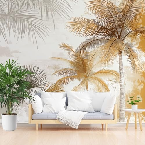 Générique Papier Peint Intissé Plante Tropicale Bananier 350x256cm(L x H) Papier Peint Panoramique Tableaux Muraux Tapisserie Photo Décoration Murale Salon Chambre - Palmier