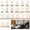 ROSENICE Table Number with Holder Base 20Pcs Number 1 to 20 Wooden Table Numbers Wedding Banquet Party Catering Decoration Reception Table Numbers