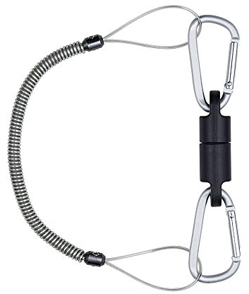 Daiichiseiko Sicherheitsschnur M mit 2 Carabiner und Magnethalter Holder MG 3500