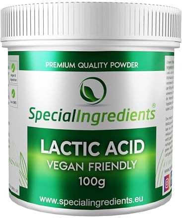 Special Ingredients Vegan Milchsäure Pulver 100g Reine Lebensmittelqualität (Deutsche Etiketten Und Anleitungen)