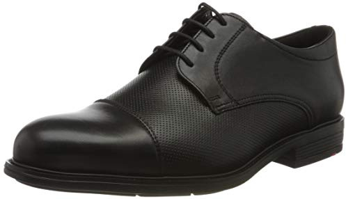 LLOYD Herren Karel Extra-Weit Derbys, Schwarz (Schwarz 0), 41 EU