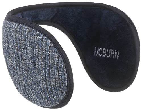McBURN Veramon Ohrenschützer Ohrenwärmer Ohrenschutz Damen/Herren - Made in Italy Winter Herbst-Winter - One Size dunkelblau