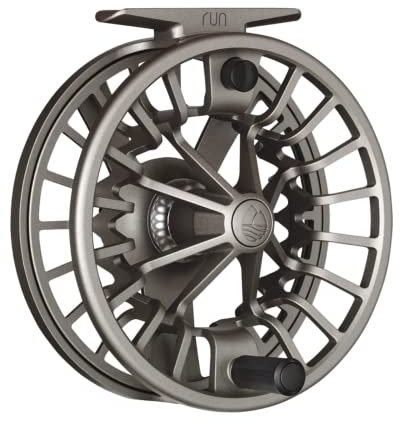 Redington Run Fly Reel, leichtes Design für Forelle, Süßwasserangeln, Kohlefaser-Zugsystem, Sand, 5/6 Gewicht