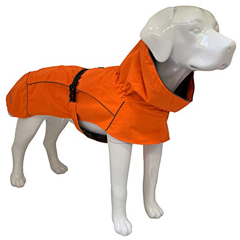Croci Hiking - Mantel für Hunde, Regenmantel für Hunde, Makalu, Thermoregulierendes Futter, Farbe Orange, Größe 65 cm - 383 g