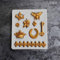 Zittop Moule en silicone 3D en forme de couronne de fleur de lys et de papillon pour faire du chocolat, des bonbons, des desserts, des glaçons
