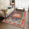 Baby Teppich Teppischsclafzimmer Bettumrandung Teppich Wohnzimmer Big Carpet Fröhlicher roter Vintage Blumenmuster Schlafzimmer Teppich kann angepasst Werden 120X180cm Rugs for Living Room