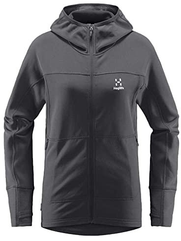 Haglöfs 605062_2AT Betula Q Hood Maglia Lunga Donna Magnetite Taglia XS