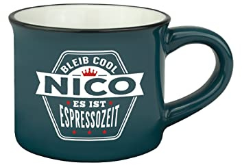 Persönliche Espresso Tasse - Nico |Steinzeug|50ml|