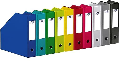 Range-revues OXFORD, dos de 7 cm et 10 coloris assortis - Lot de 10