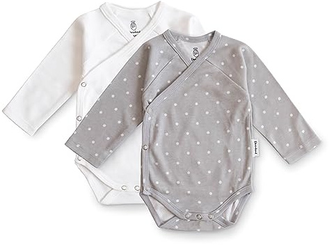 Ehrenkind® Baby-Body 2er Set | 100% Bio-Baumwolle | Wickelbody | Standard 100 by OEKO-TEX | Verschiedene Varianten & Größen