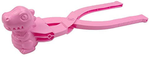 Ghulumn Dinosaurier Schneeball Macher Kreative Draussen Winter Schnee Sand Form Werkzeug Spaß Winter Draussen Schnee Spielzeug Rosa